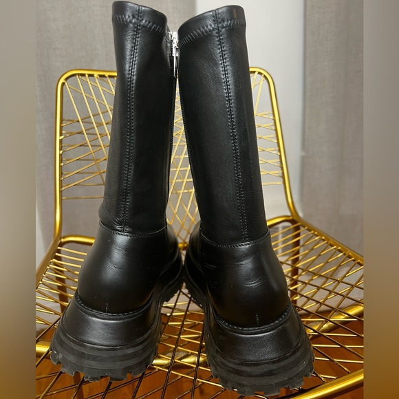 Burberry Hurr Ankle Leather Stretch Boots (41.5) - Picture 11 of 11